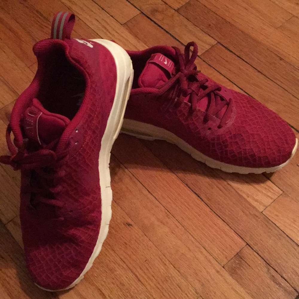 Dark Red Nike Airs